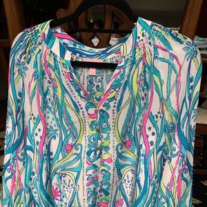 Elsa Top in Swinging Monkey Print